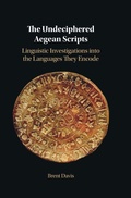 Cover: The Undeciphered Aegean Scripts - Cambridge University Press