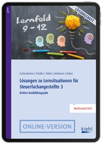 Abbildung von: Lösungen zu Lernsituationen für Steuerfachangestellte 3 - NWB