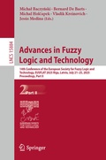 Cover: Advances in Fuzzy Logic and Technology - Springer