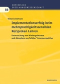 Cover: Implementationserfolg beim mehrsprachigkeitssensiblen Reziproken Lehren - Waxmann