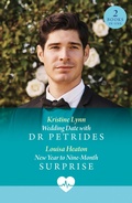 Cover: Wedding Date With Dr Petrides / New Year To Nine-Month Surprise - HarperCollins