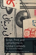 Cover: Script, Print and Letterforms in Global Contexts - Peter Lang Verlag