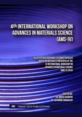 Cover: 4th International Workshop on Advances in Materials Science (AMS-IV) - Trans Tech Publications Ltd