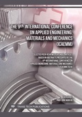 Cover: The 9th International Conference on Applied Engineering, Materials and Mechanics (ICAEMM) - Trans Tech Publications Ltd