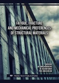 Cover: Fatigue, Fracture and Mechanical Preferences of Structural Materials - Trans Tech Publications Ltd