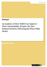 Abbildung von: An Analysis of How H&M Can Improve Their Sustainability Despite the Fast Fashion Trend by Following the Three-Pillar Model - GRIN Verlag