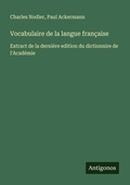 Cover: Vocabulaire de la langue fran&ccedil;aise - Antigonos Verlag