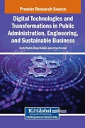 Cover: Digital Technologies and Transformations in Public Administration, Engineering, and Sustainable Business - IGI Global