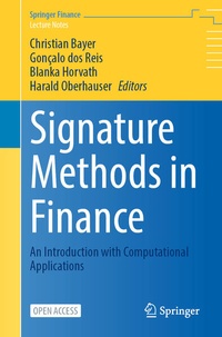 Enlarge image Cover: Signature Methods in Finance - Springer