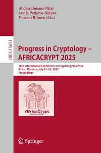 Abbildung von: Progress in Cryptology - AFRICACRYPT 2025 - Springer