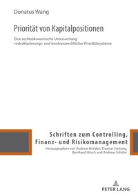Abbildung von: Priorität von Kapitalpositionen - Peter Lang Verlag