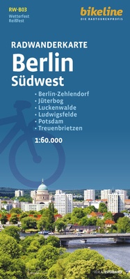 Abbildung von: Radwanderkarte Berlin Südwest RW-B03 - Esterbauer