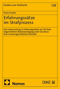 Abbildung von: Erfahrungssätze im Strafprozess - Nomos