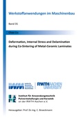 Cover: Deformation, Internal Stress and Delamination during Co-Sintering of Metal-Ceramic Laminates - Shaker