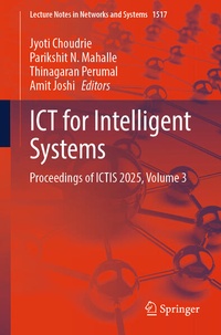 Enlarge image Cover: ICT for Intelligent Systems - Springer