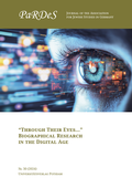 Cover: "Through Their Eyes." - Biographical Research in the Digital Age - Universit&auml;tsverlag Potsdam