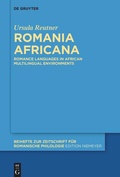 Cover: Romania Africana - De Gruyter