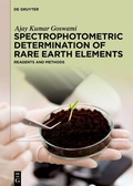 Cover: Spectrophotometric Determination of Rare Earth Elements - De Gruyter