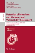 Cover: Detection of Intrusions and Malware, and Vulnerability Assessment - Springer