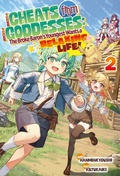 Cover: Three Cheats from Three Goddesses: The Broke Baron's Youngest Wants a Relaxing Life Volume 2 - J-Novel Club