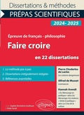 Cover: Faire croire en 22 dissertations - ELLIPSES