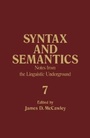 Cover: Notes from the Linguistic Underground - Elsevier