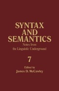 Cover: Notes from the Linguistic Underground - Elsevier