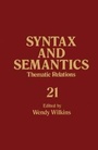 Cover: Thematic Relations - Elsevier
