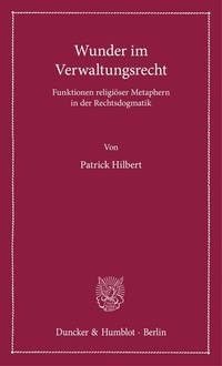 Abbildung von: Wunder im Verwaltungsrecht - Duncker & Humblot