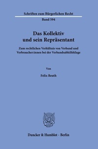 Abbildung von: Das Kollektiv und sein Repräsentant - Duncker & Humblot