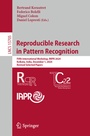 Cover: Reproducible Research in Pattern Recognition - Springer