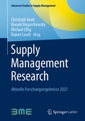 Cover: Supply Management Research - Springer Gabler
