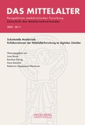 Cover: Das Mittelalter. Perspektiven medi&auml;vistischer Forschung : Zeitschrift... / 2025, Band 30, Heft 1 - Heidelberg University Publishing