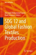Cover: SDG 12 and Global Fashion Textiles Production - Springer Nature Switzerland AG