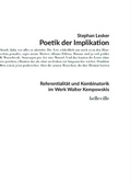 Cover: Poetik der Implikation - belleville