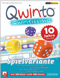 Abbildung von: QWINTISSIMO - allererster Variantenblock für das Spiel Qwinto (ZUSATZBLÖCKE) - Cartamundi Deutschland GmbH