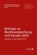 Cover: Beitr&auml;ge zur Rechtsvergleichung und Europa 2025 - Manz