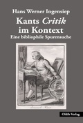 Cover: Kants Critik im Kontext - Oldib Verlag