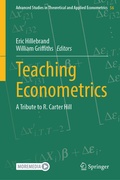 Cover: Teaching Econometrics - Springer