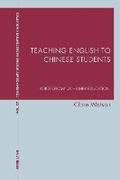 Cover: Teaching English to Chinese Students - Peter Lang Verlag