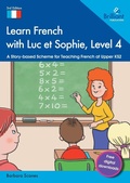 Cover: Learn French with Luc et Sophie, Level 4 - Brilliant Publications