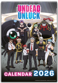 Abbildung von: Wandkalender - Undead Unluck - 2026 - Crunchyroll Manga