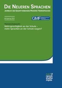 Enlarge image Cover: Die Neueren Sprachen - Narr Francke Attempto