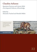 Cover: Claudius Aelianus - Franz Steiner Verlag