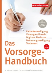 Abbildung von: Das Vorsorge-Handbuch - Verbraucherzentrale NRW e.V.