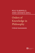 Cover: Orders of Knowledge in Philosophy - Universit&auml;tsverlag Hildesheim
