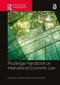 Cover: Routledge Handbook on International Economic Law - Routledge
