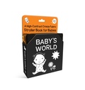 Cover: Baby's World: A High-Contrast Crinkle Fabric Stroller Book for Babies - Poisoned Pen Press