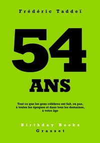 Enlarge image Cover: 54 ans - Grasset