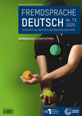 Cover: Fremdsprache Deutsch - - Heft 73 (2025): Kompetent unterrichten - Erich Schmidt Verlag